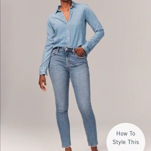 Abercombie and Fitch Curve Love High Rise Skinny Jeans